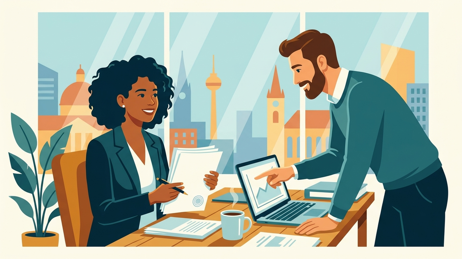 Illustration zu Steuerberatung für Gründer in Österreich