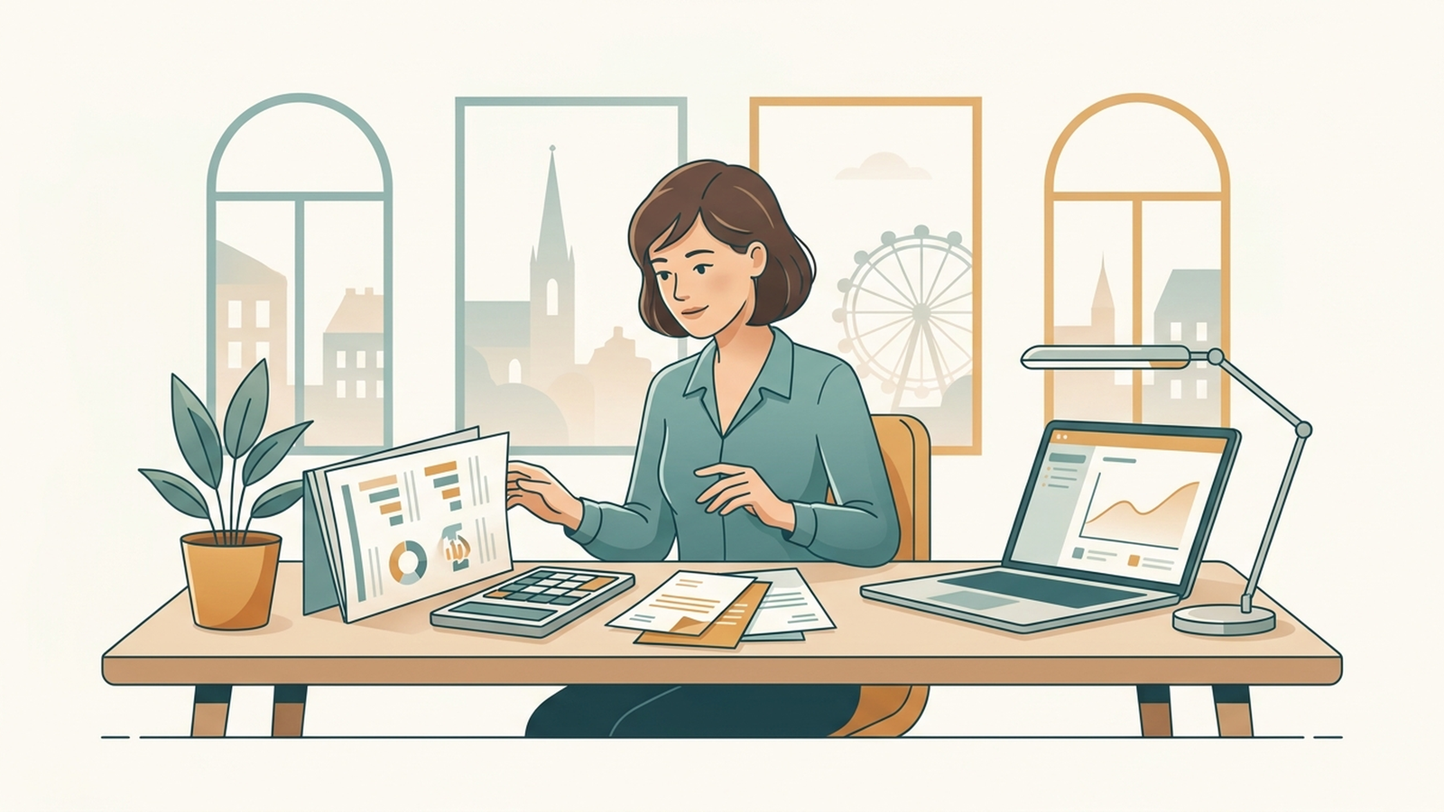 Illustration zu Steuerberater-Kosten und Honorarvergleich in Österreich